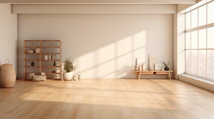 soft blurred studio interior