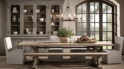 table rustic gray wood