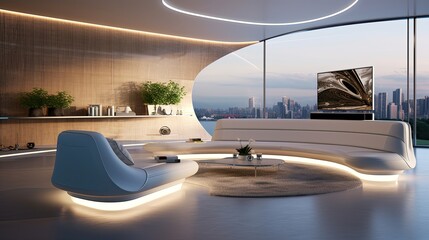 Fototapeta premium design future interior