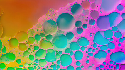 Abstract color splash, exploding colorful pigments, particles artistic concept background.