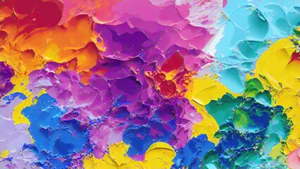 Abstract color splash, exploding colorful pigments, particles artistic concept background.