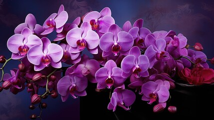 bouquet orchid purple