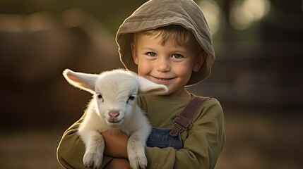 overalls cute goat farm