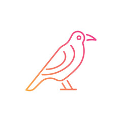 Crow vector icon