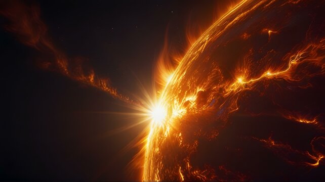 太陽フレアのエネルギーの爆発 - Powered by Adobe