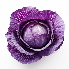 Fototapeta premium red cabbage isolated on white background