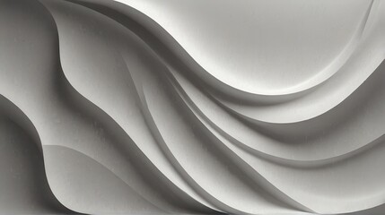 Obraz premium Light White Abstract Wavy Background, Architecture Concepts. Made with Generative AI Technology