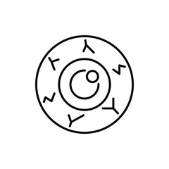 Eyeball vector icon