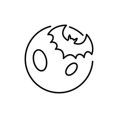 Halloween Date vector icon