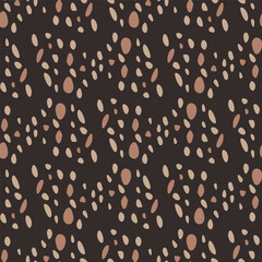 Tribal ethnic camouflage abstract pattern design in fall color trend. Seamless rustic surface texture with neutral tone handwork mark making shapes. 