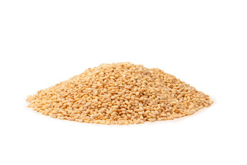 Wheat grain isolated on a white background.