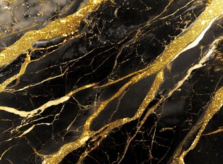 Black and gold marble texture design for cover book or brochure, poster, wallpaper background