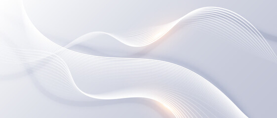 Abstract gray background with wavy and curvy lines.	
