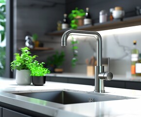 Pull Down Kitchen Faucet Stainless 304 Modern kitchen