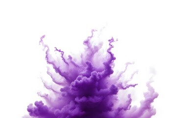 Naklejka premium Abstract violet powder explosion on a white background. abstract colored powder splatted on a white background, Freeze motion of pink powder exploding.