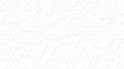 Hexagon white  tiles patterned background. 3D vector hexagon pattern white abstract background.