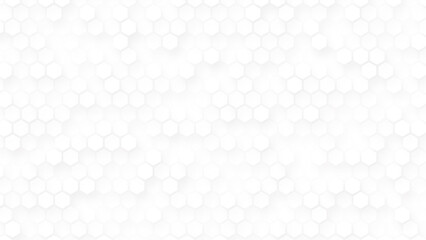 Hexagon white  tiles patterned background. 3D vector hexagon pattern white abstract background.