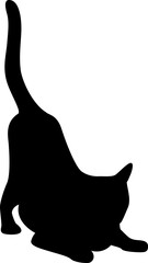 Cat silhouette. Vector illustration