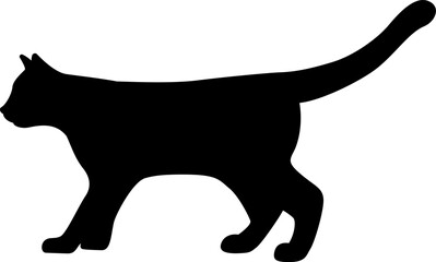 Cat silhouette. Vector illustration