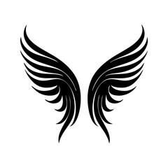 Obraz premium angel feather wings simple design Vector illustration