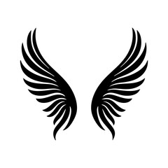 Obraz premium angel feather wings simple design Vector illustration