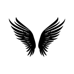 Obraz premium angel feather wings simple design Vector illustration