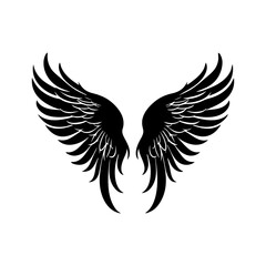 Obraz premium angel feather wings simple design Vector illustration