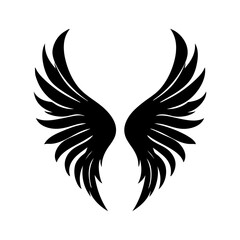 Obraz premium angel feather wings simple design Vector illustration