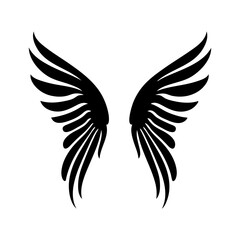 Obraz premium angel feather wings simple design Vector illustration