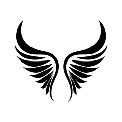 angel feather wings simple design Vector illustration