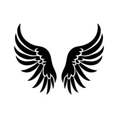 Obraz premium angel feather wings simple design Vector illustration