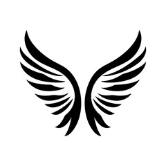 Obraz premium angel feather wings simple design Vector illustration