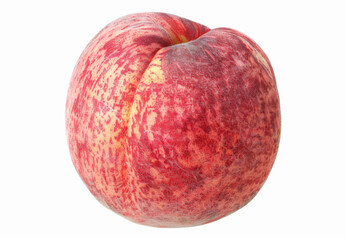 Fototapeta premium Peach fruit white background