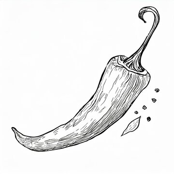 Papryka chili rysunek
