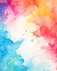 Abstract watercolor splash background with vibrant hues,