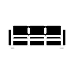 outdoor sofa outdoor furniture glyph icon vector. outdoor sofa outdoor furniture sign. isolated symbol illustration