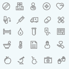 set of medical icons