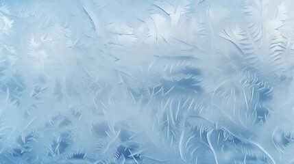 abstract blue a white background from frosty pattern at a frosted window, frozen glass in winter,frost and winter,holiday shiny background