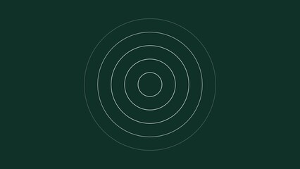 Digital radio wave white color 4k illustration. Radio wave on world map   deep cyan background 4k illustration. 