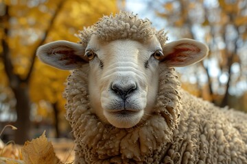 portrait of sheep