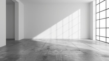 Open to a bland room with a single, empty wall --ar 16:9 --style raw Job ID: d2bb2830-a530-49e4-8d85-60ef617c702e