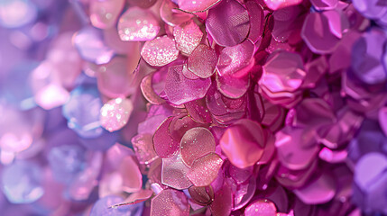 Pink purple and violet lilac glistening sequins. Sequi