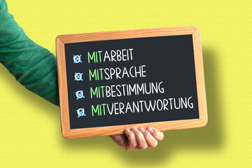 Mitspracherecht im Betrieb, Kreidetafel