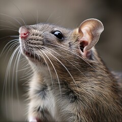 Rat , close-up portrait , high quality, high resolution