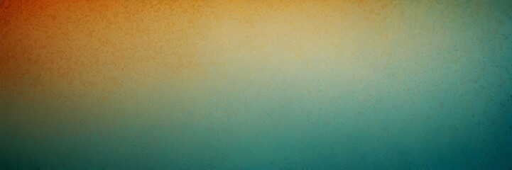 Fototapeta premium A warm orange to cool teal gradient with a textured overlay, suitable for graphic design backdrops