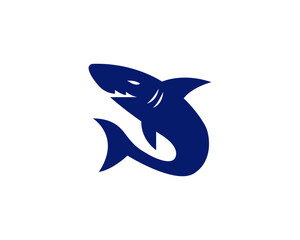 Shark wild sea logo template