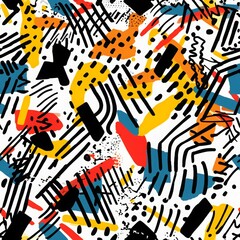 seamless pattern with print