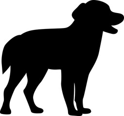 Dog silhouette. Vector illustration
