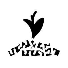 renewable wood pellets glyph icon vector. renewable wood pellets sign. isolated symbol illustration