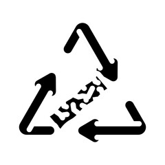 eco friendly wood pellets glyph icon vector. eco friendly wood pellets sign. isolated symbol illustration